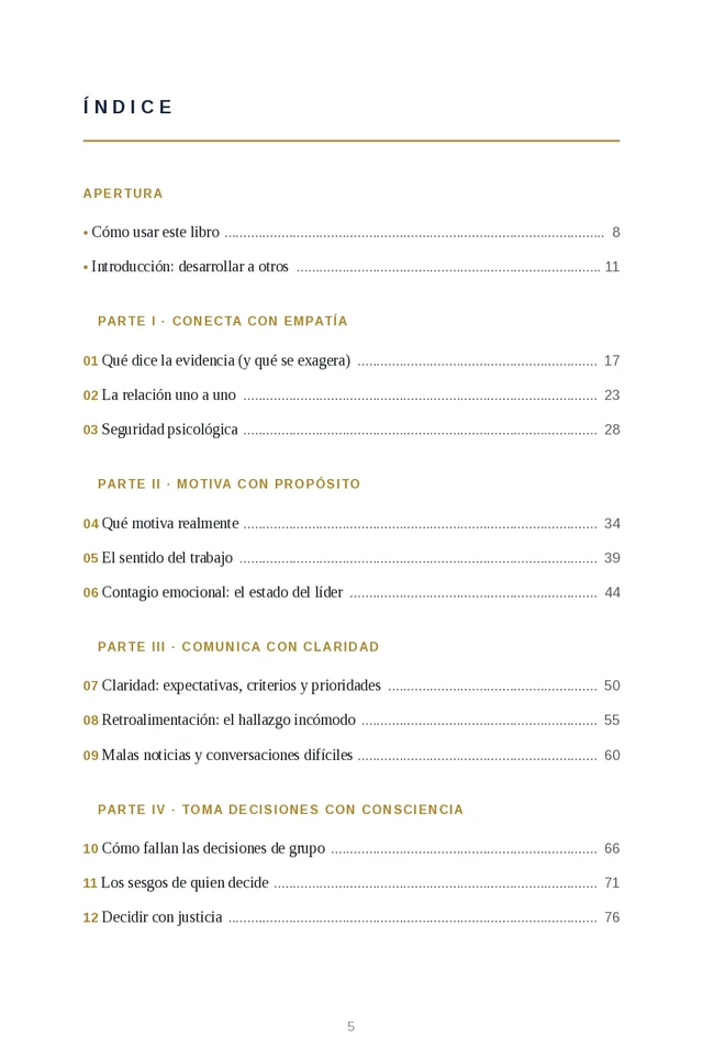 Página de índice del volumen 14: Liderazgo Emocional